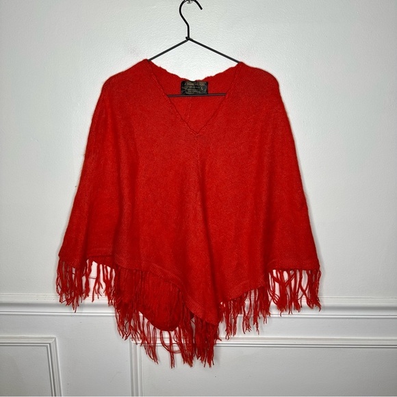 Chaski Del Peru 100% Alpaca Wool Poncho - Picture 1 of 4